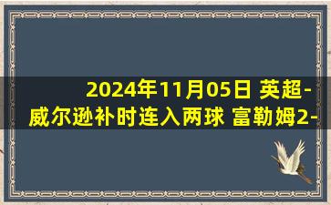 2024年11月05日 英超-威尔逊补时连入两球 富勒姆2-1逆转绝杀布伦特福德